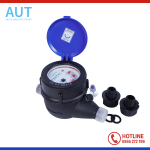 Đồng hồ đo nước cấp B ren thân nhựa AUT DN15